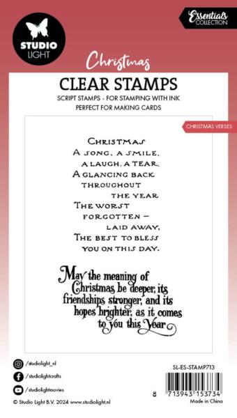 Studio Light - Stempelset "Christmas Verses" Clear Stamps