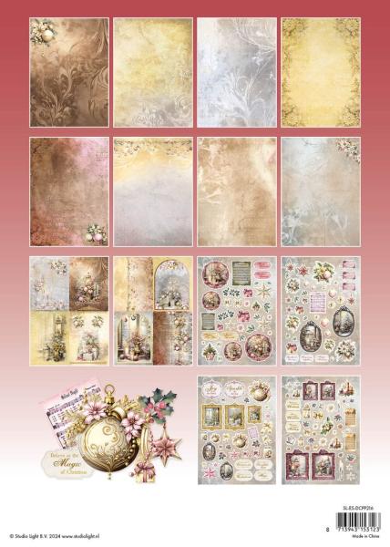 Studio Light - Stanzteile "Romantic Christmas" Die Cut Block - 28 Bogen