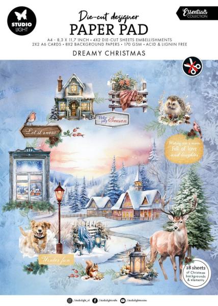 Studio Light - Stanzteile "Dreamy Christmas" Die Cut Block - 28 Bogen