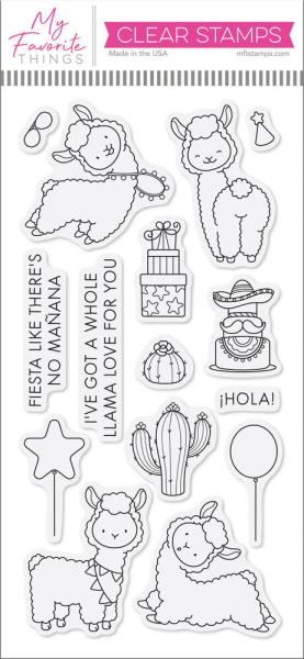 My Favorite Things - Stempelset "Llama Love" Clear Stamps