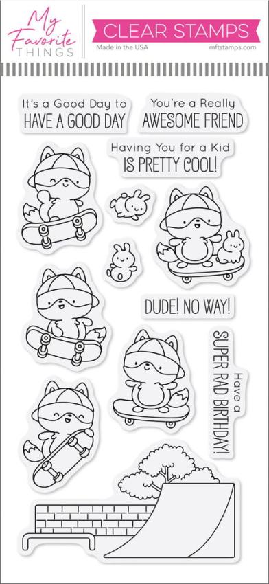 My Favorite Things - Stempelset "Super Rad Skaters" Clear Stamps