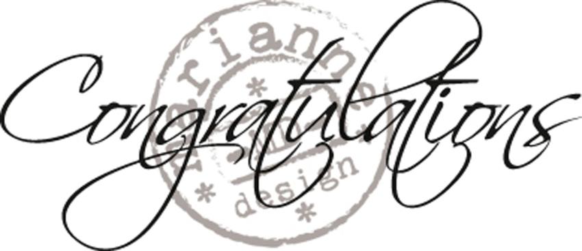 Marianne Design - Stempel "Congratulations" Clear Stamps