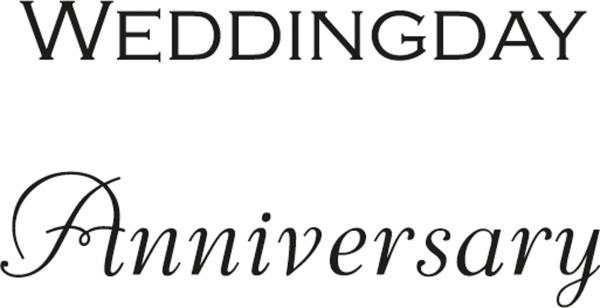 Marianne Design - Stempelset "Weddingday/Anniversary" Clear Stamps