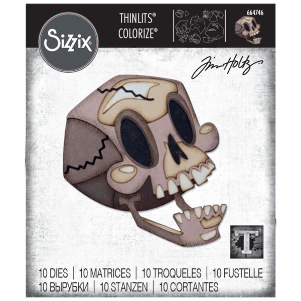 Sizzix - Stanzschablone "Skelly Colorize" Thinlits Craft Dies by Tim Holtz