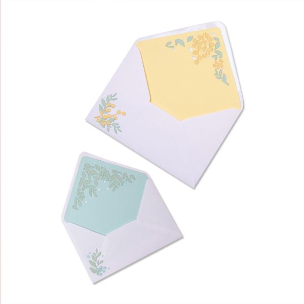 Sizzix - Stanzschablone "Foliage Envelope Liners" Thinlits Craft Dies