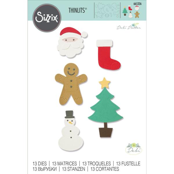 Sizzix - Stanzschablone "Weihnachtsformen" Thinlits Craft Dies by Debi Potter