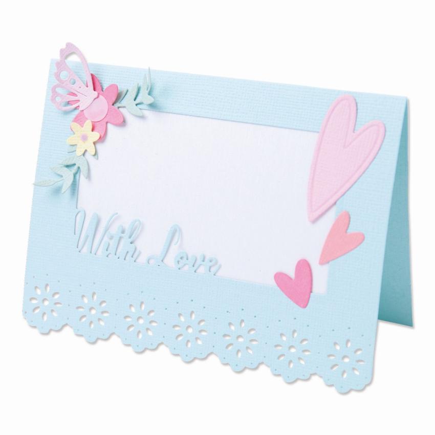 Sizzix - Stanzschablone "Lace Card Base" Thinlits Craft Dies by Olivia Rose