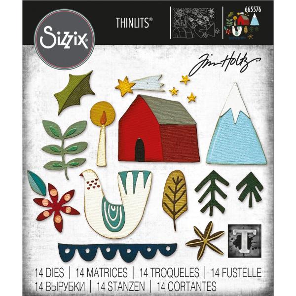 Sizzix - Stanzschablone "Funky Nordic" Thinlits Craft Dies by Tim Holtz