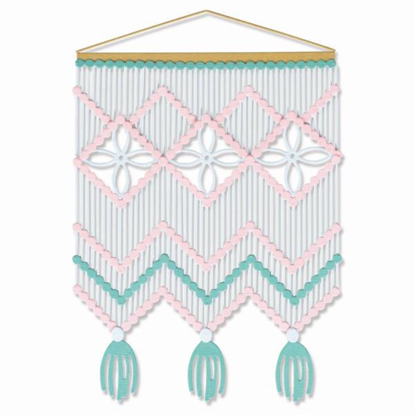 Sizzix - Stanzschablone "Macramé Card Front" Thinlits Craft Dies by Jennifer Ogborn