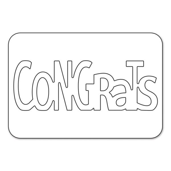 Sizzix - Stanzschablone "Congrats" Sizzlits Dies