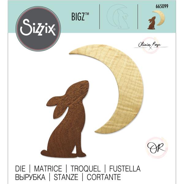 Sizzix - Stanzschablone "Hase & Mond" Bigz Craft Dies Design by Olivia Rose