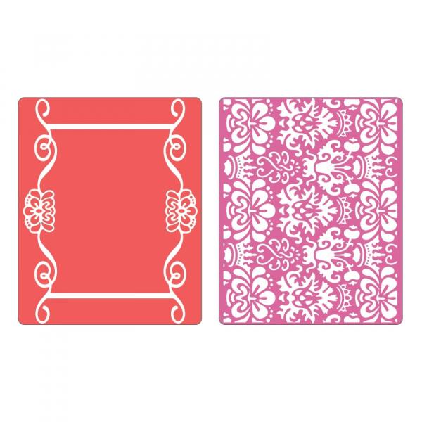 Sizzix - 3D Prägefolder "scroll frame Succulent" Embossing Folder