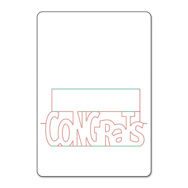 Sizzix - Stanzschablone "Congrats" Pop 'N Cuts Magnetic Insert Dies