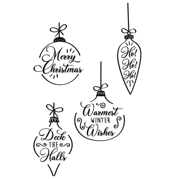 Sizzix - Stempelset "Weihnachtskugeln" Clear Stamps Design by Olivia Rose