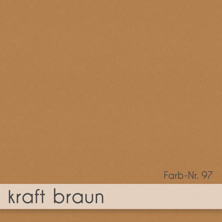 Faltkarte mit Briefumschlag DIN A5 in kraft braun