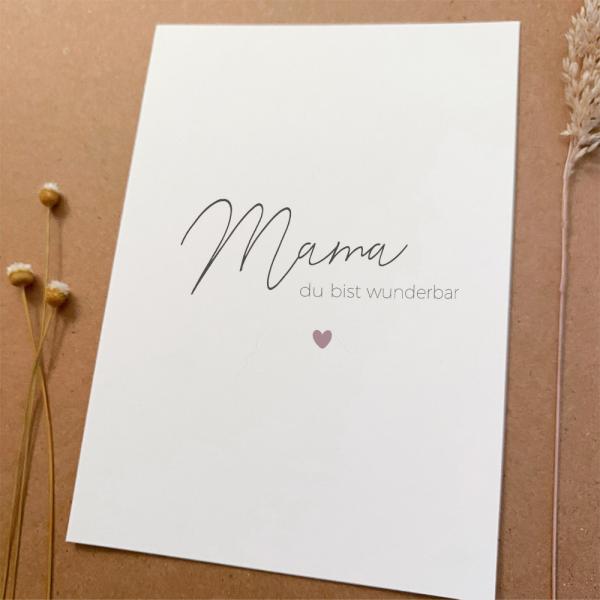 Spruchposter "Mama Weiß" | Geschenkidee | Personalisiert  | Muttertag| Wanddeko