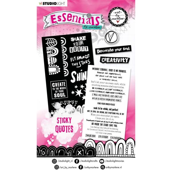 Studio Light - Aufkleber "Sticky Quotes" Sticker Pad