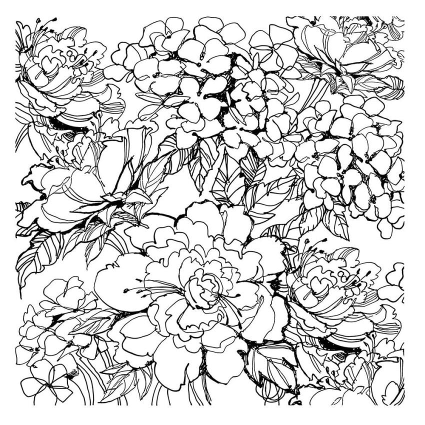 Stampendous - Gummistempel "Floral Garden" Cling Stamps