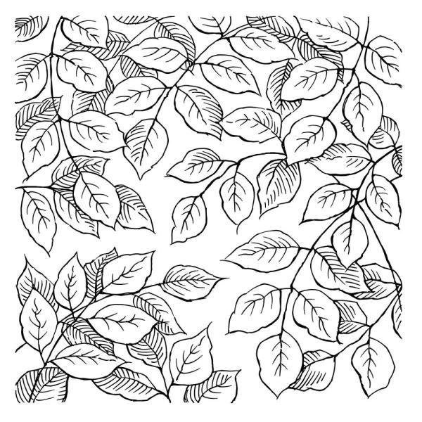 Stampendous - Gummistempel "Leafy Lines" Cling Stamps