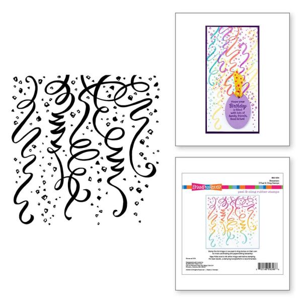 Stampendous - Gummistempel "Streamers" Cling Stamps