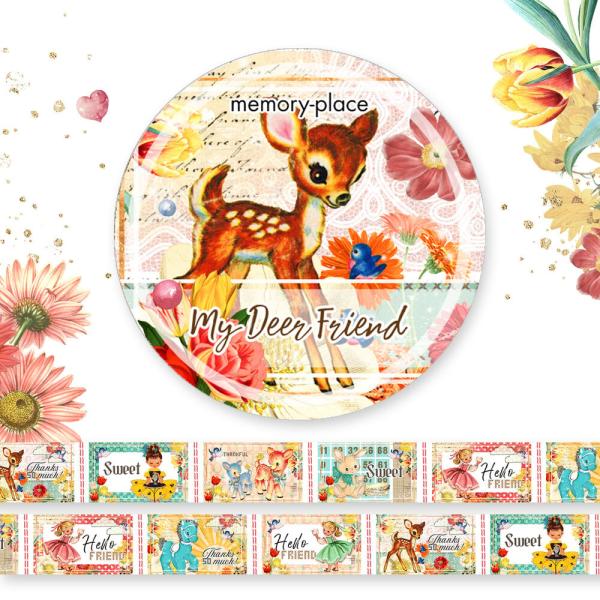 Memory Place "My Deer Friend 1" Washi Tape 15mmx5m