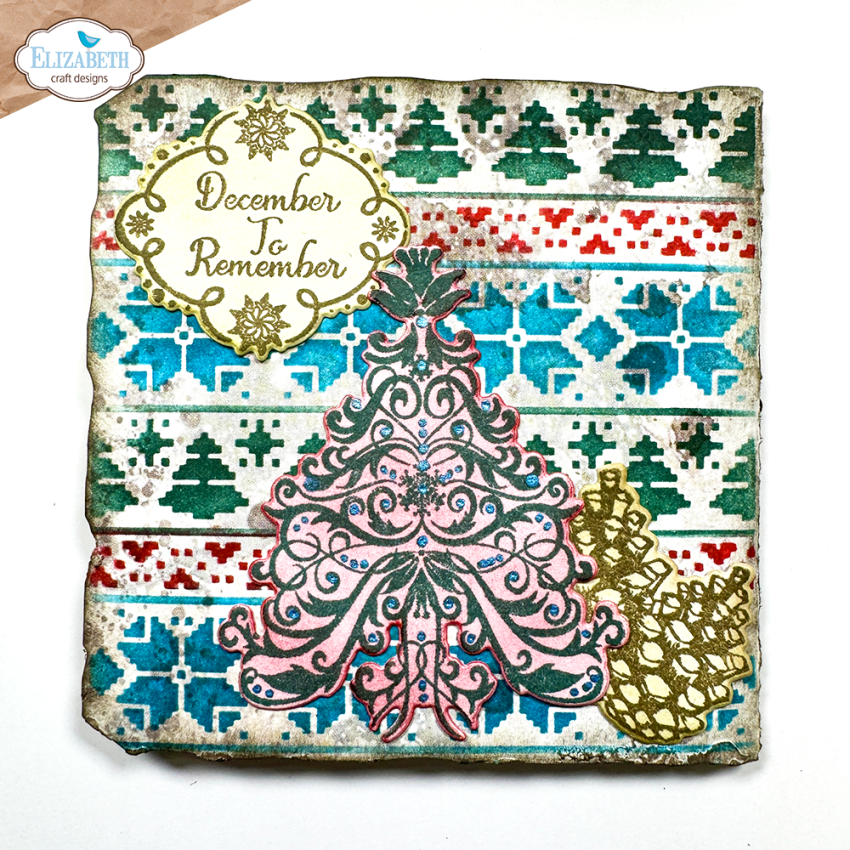 Elizabeth Craft Designs - Stempel & Stanzeschablone "December Romance" Stamp & Dies