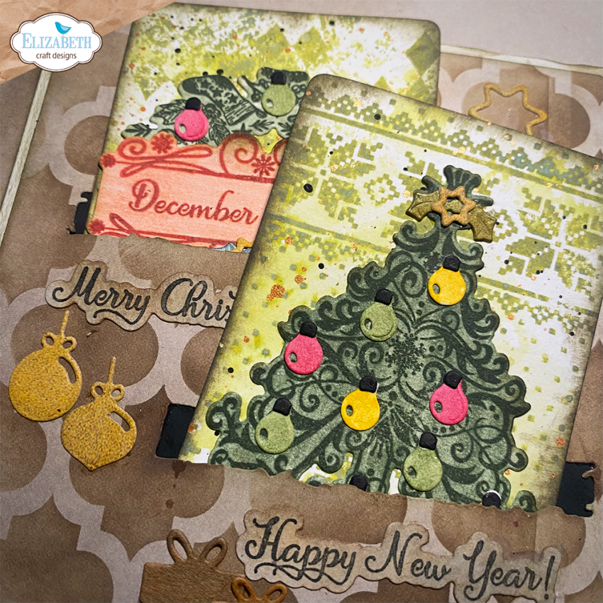 Elizabeth Craft Designs - Stempel & Stanzeschablone "December Romance" Stamp & Dies