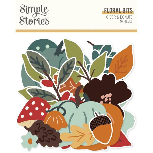 Simple Stories - Stanzteile "Cider & Donuts" Floral Bits & Pieces 