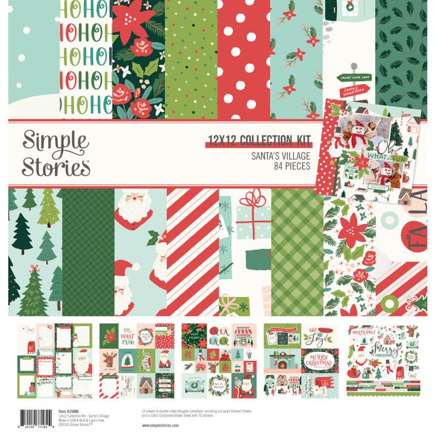 Simple Stories - Collections Kit "Santa's Village" 12 Bogen Designpapier