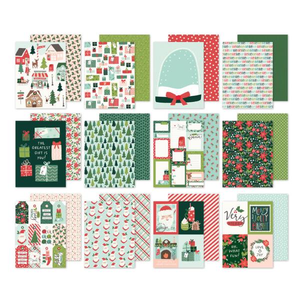 Simple Stories - Designpapier "Santa's Village" Paper Pack 6x8 Inch - 24 Bogen