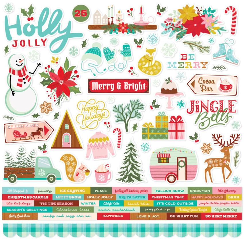 Simple Stories - Collections Kit "Snow Pine Lodge" 12 Bogen Designpapier