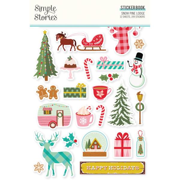 Simple Stories - Aufkleber "Snow Pine Lodge" Sticker Book