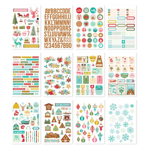 Simple Stories - Aufkleber "Snow Pine Lodge" Sticker Book