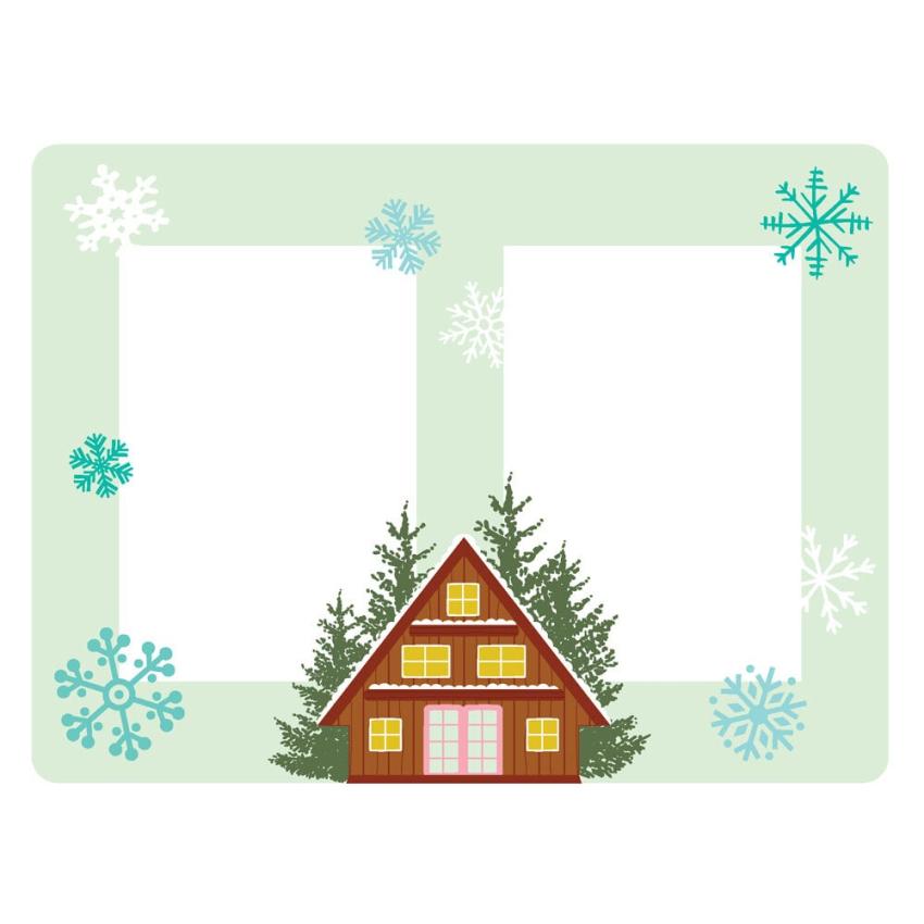 Simple Stories - Chipboard Frames "Snow Pine Lodge" 