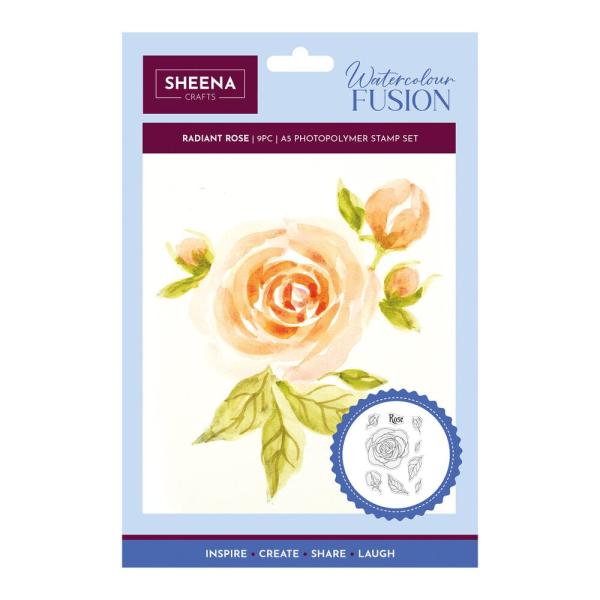 Crafters Companion - Stempelset "Radiant Rose" Clear Stamps