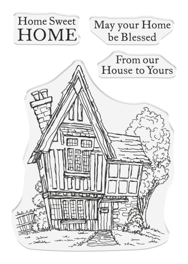 Crafters Companion - Stempelset "Home Sweet Home" Clear Stamps Design by Sheena Douglass