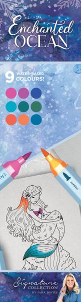 Crafters Companion - Aquarellstifte "Enchanted Ocean" TriColor Aqua Marker