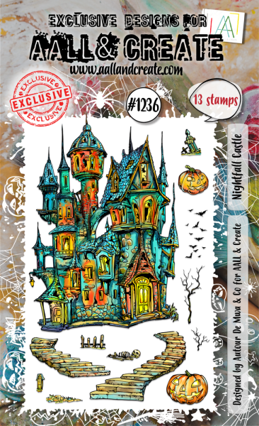 AALL and Create - Stempelset A6 "Nightfall Castle" Clear Stamps