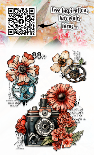 AALL and Create - Stempelset A6 "Shutter Cogs" Clear Stamps