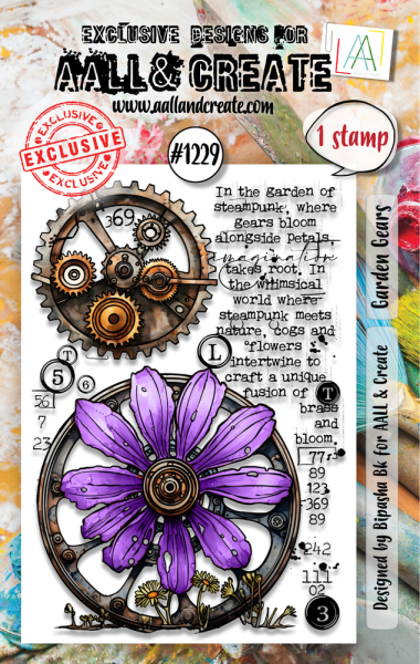 AALL and Create - Stempelset A7 "Garden Gears" Clear Stamps