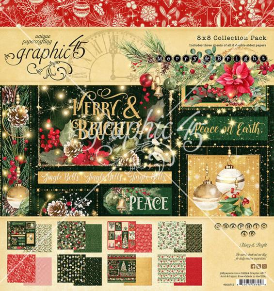 Graphic 45 - Designpapier "Graphic 45 " Collection Pack 8x8 Inch - 16 Bogen