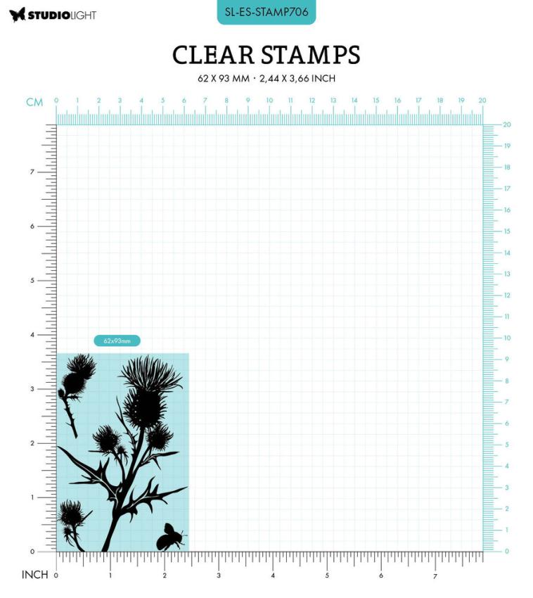 Studio Light - Stempelset "Thistle Silhouette" Clear Stamps