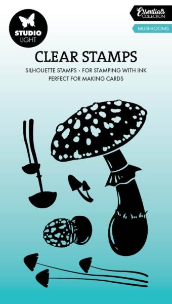 Studio Light - Stempelset "Mushrooms Silhouette" Clear Stamps