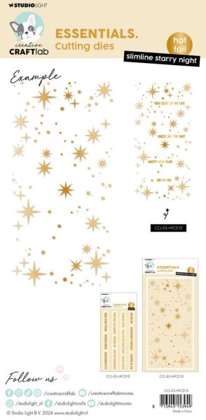 Creative Craft Lab - Studio Light - Hot Foil Plate "Slimline Starry Night"