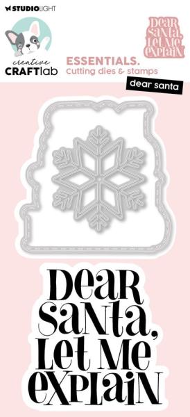 Creative Craft Lab - Studio Light - Stempelset & Stanzschablone "Dear Santa" Clear Stamps & Dies