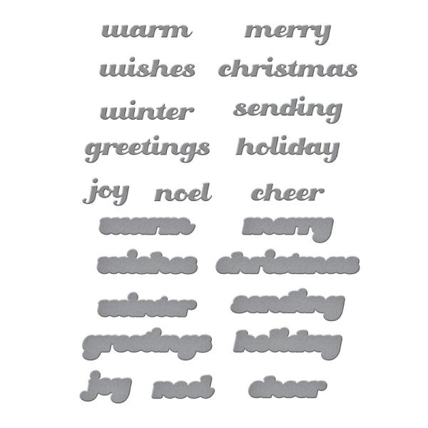 Spellbinders - Stanzschablone "Christmas Greetings" Dies