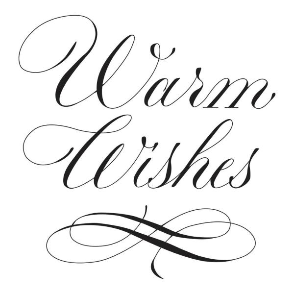 Spellbinders - Buchdrucktechnik "Copperplate Warm Wishes" BetterPress Plate