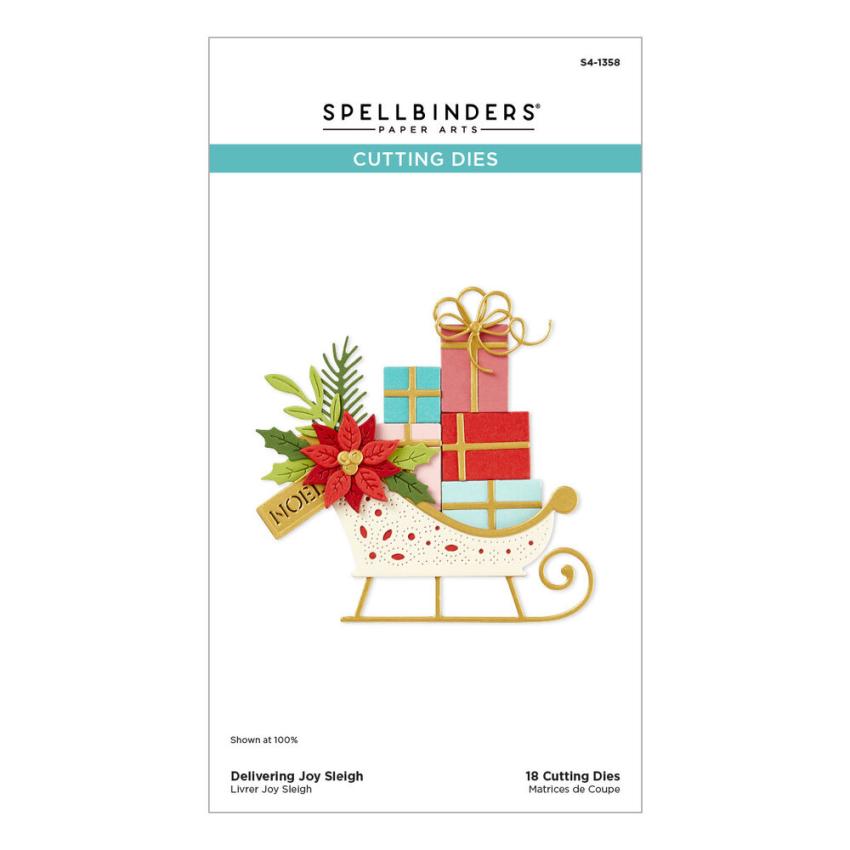 Spellbinders - Stanzschablone "Delivering Joy Sleigh" Dies