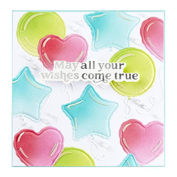 Spellbinders - Schablone "Layered Party Balloons" Stencil