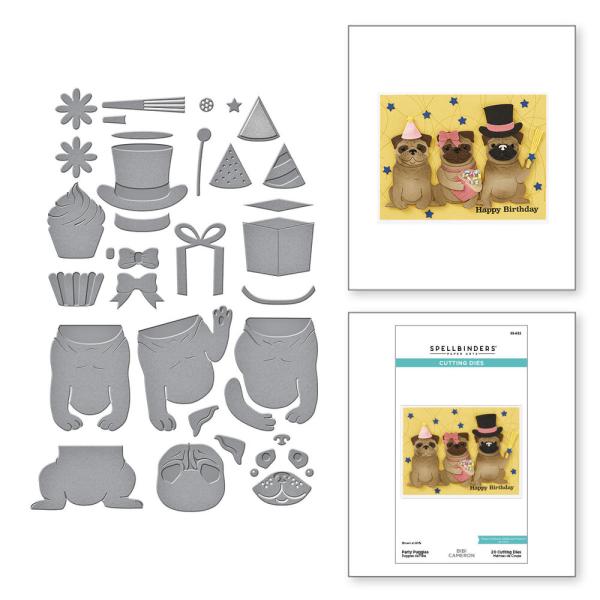 Spellbinders - Stanzschablone "Party Puggles" Dies